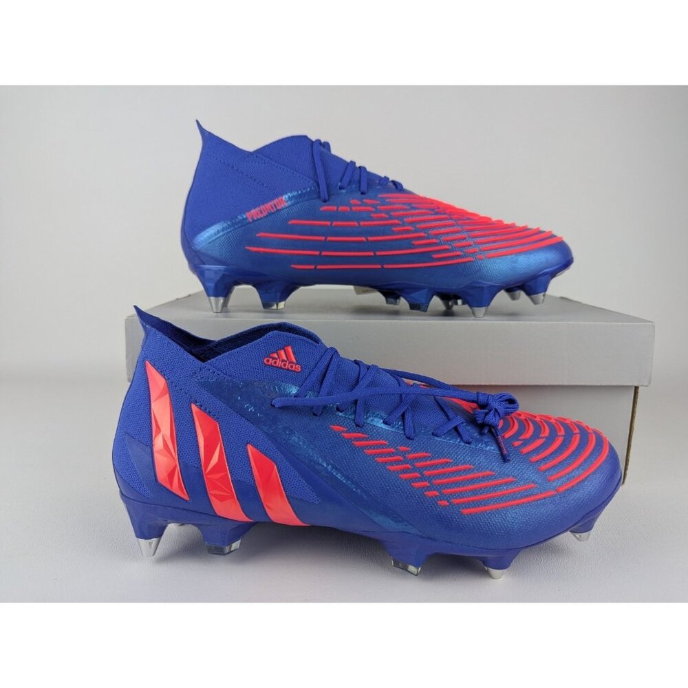 Adidas Predator Edge .1 SG Soft Ground Soccer Cleats Men's Size 10 Blue NEW